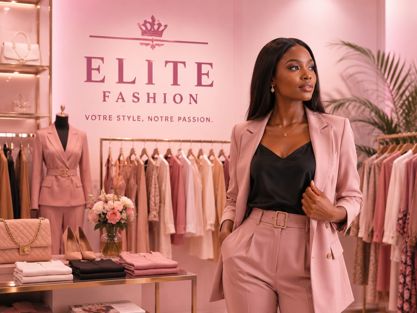 Intérieur de la boutique Elite Fashion